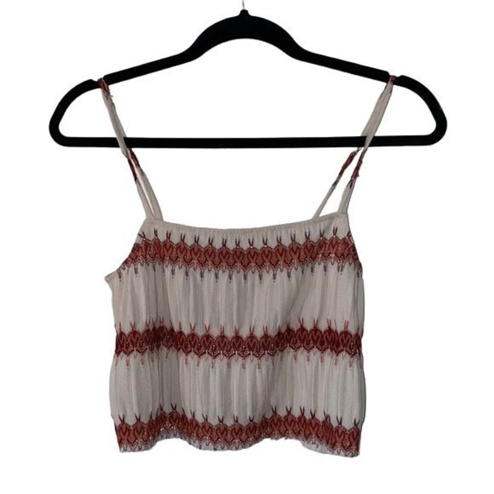 Zara Spaghetti Strap Crop Top Size Small